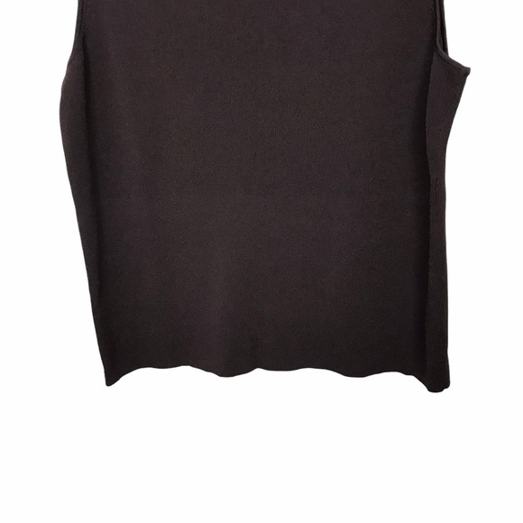 Laura Ashley Brown Sleeveless Tank Top Blouse - Picture 4 of 9